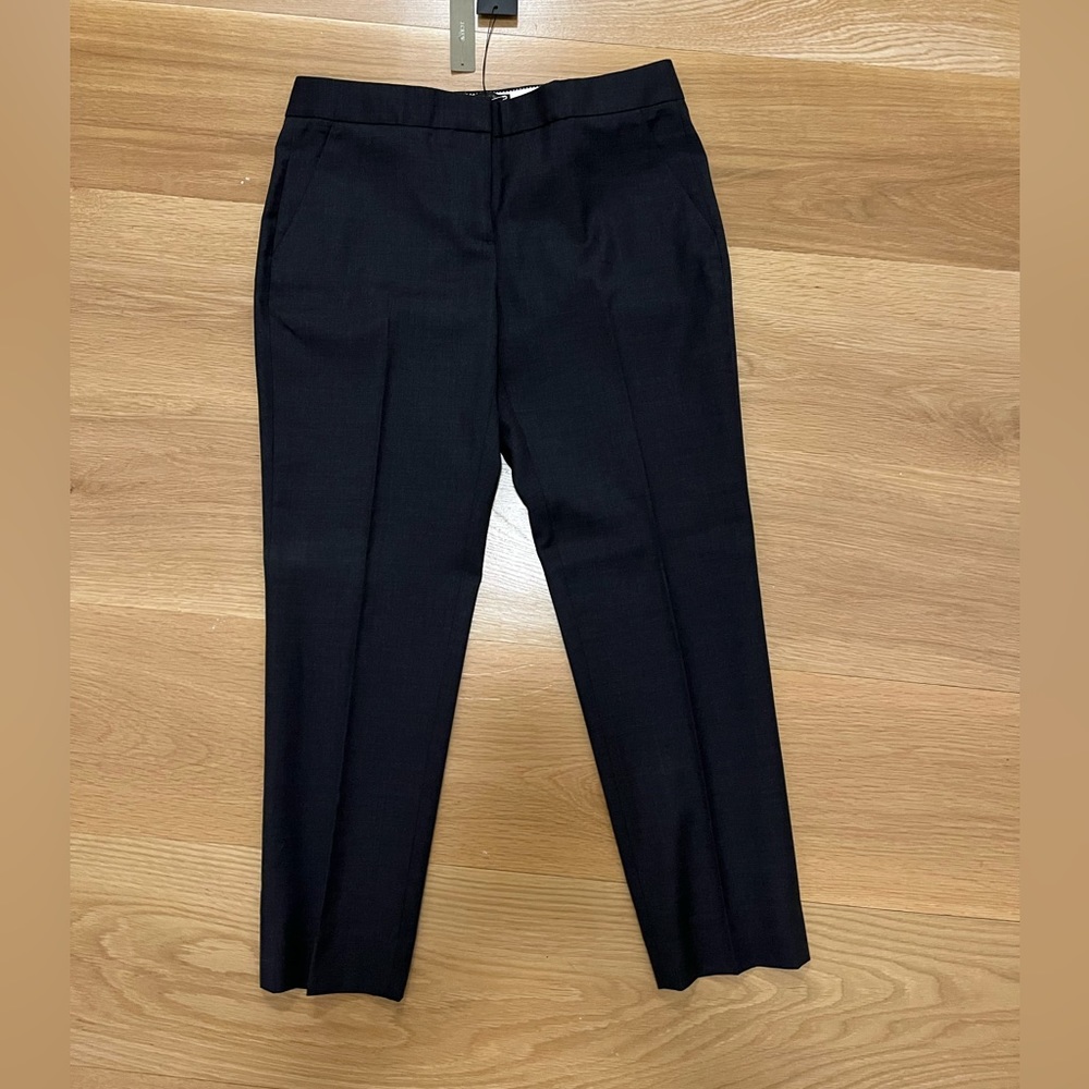J. Crew women's Super 120s wool pants. Charcoal grey. P6. New with tags on.